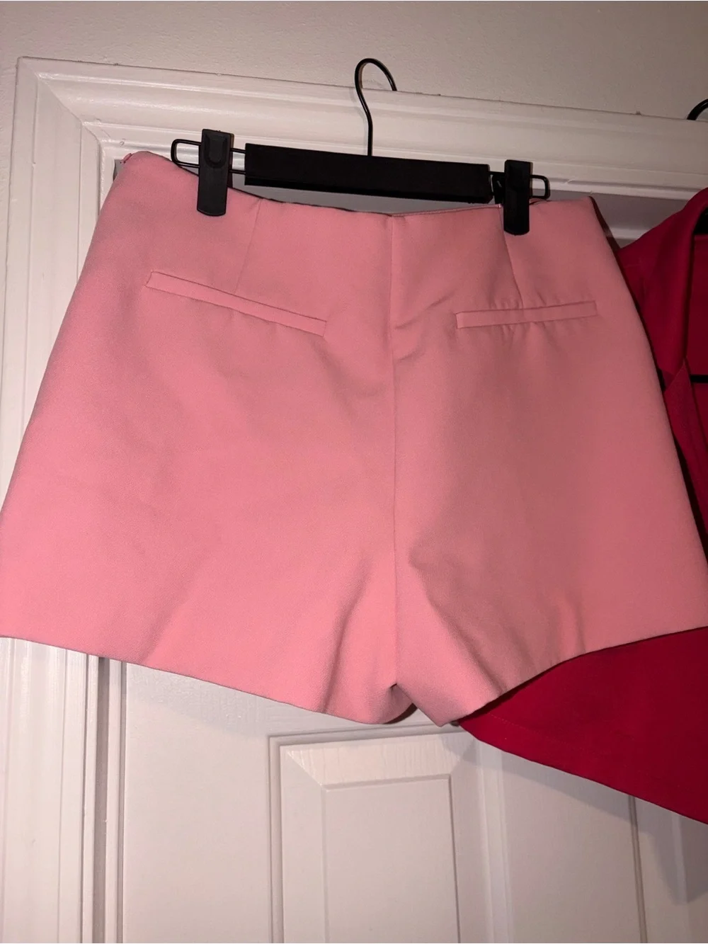 Pink Mini Skort with Hot Pink Vest - Women's Two-Piece Set